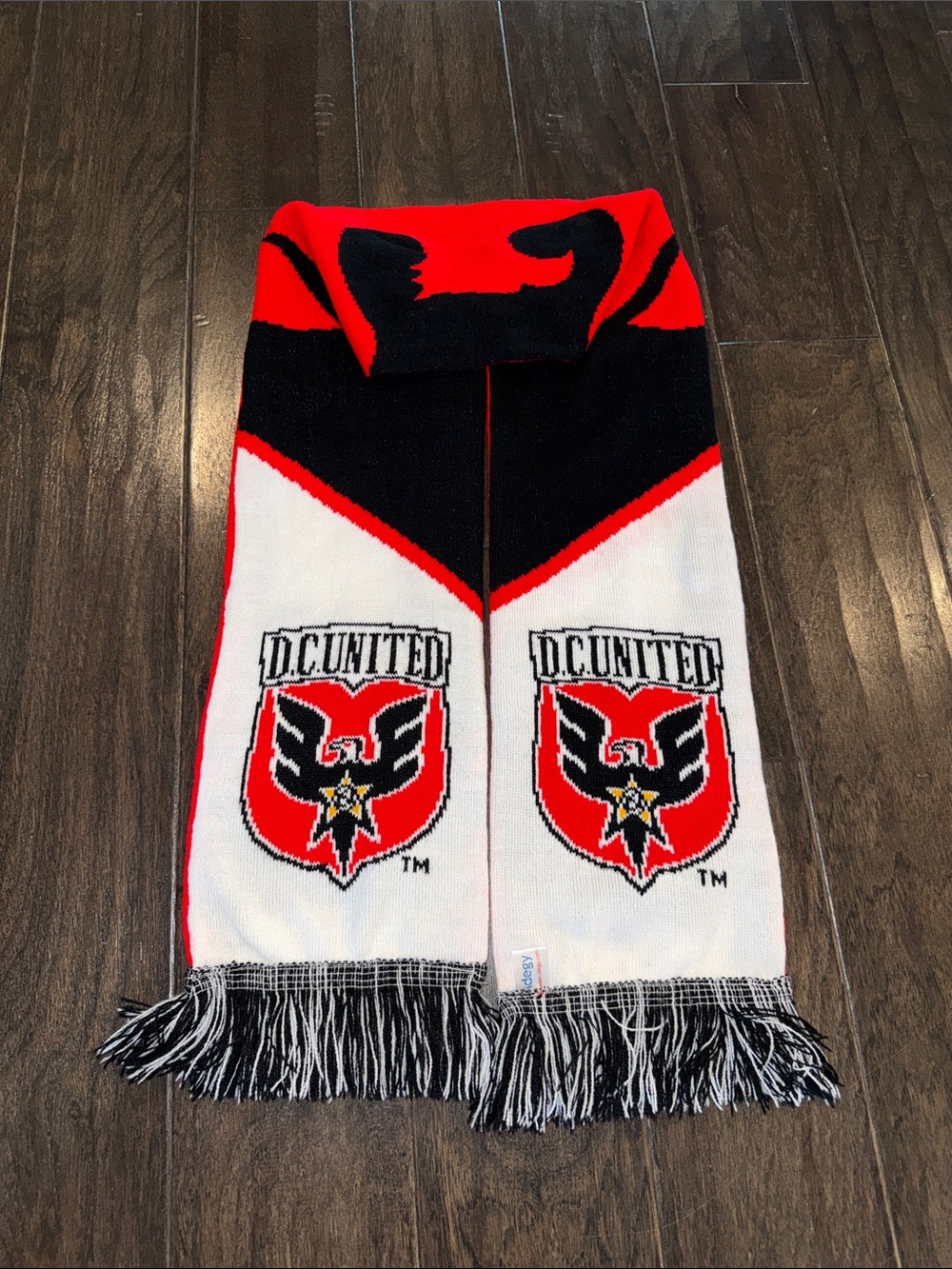 MLS Red, Black & White D.C. United Soccer Scarf